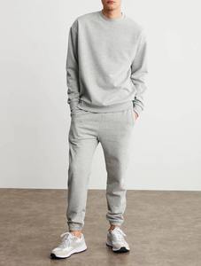 Logo personnalisé Hommes Casual Survêtements Pullover Crewneck Sweat Stacked Jogger Survêtement Heavyweight Sweatsuits - Product Image 4