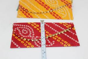 Bandhani pochette sac à main pour Shagun Pottli argent enveloppes pour Ramadan Diwali nouvel an saint valentin fêtes cadeaux en espèces - Product Image 6