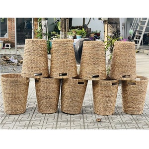 Cesta de Almacenamiento de Ropa de Jacinto de Agua Hecha a Mano, Color Natural, Ecológica, Multiusos, Estilo Simple, Hecha en Vietnam, Nueva - Product Image 1