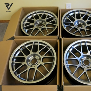 Rines Deportivos Planos Hunt Custom Forged ARC-8 <span class=keywords><strong>de</strong></span> 18 Pulgadas, 5x120, Gris Antracita Plateado, Monobloque, para bmw Z4 m E85 - Product Image 2