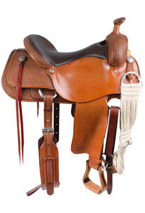 Shyam marque cheval équestre roping Ranch Wade arbre fourche travail Western Trail cheval selle en cuir de qualité supérieure usiné sculpté selle - Product Image 3