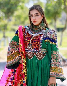 Vestidos Afganos Kuchi de Alta Calidad al por Mayor, Vestido Afgano Tradicional de Estilo Bohemio para Mujer - Product Image 5