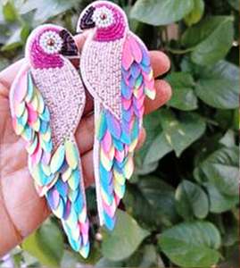 Boucles d'oreilles en perles de qualité supérieure, de couleur rouge et rose, de forme ronde et en forme de cœur, pour femmes, bijoux de fête, au meilleur prix, boucles d'oreilles en perles - Product Image 5