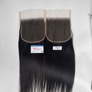 Combo Make a Wigs Natural Straight Hair Lace Closure 100% Virgin Vietnamese Remy Hair Precio de fábrica de alta calidad - Product Image 5