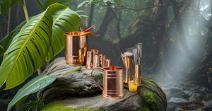 18 oz Copper Moscow Mule <b>for</b> Mugs with Copper Handle Solid Copper Design <b>for</b> His & Hers Gift <b>Cups</b> - Product Image 3