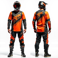 Jersey de Motocross Personalizado con Estampado de Manga Larga para Hombre, para Motociclismo Todoterreno, Resistente al Viento, Transpirable, de Secado Rápido, 100% Poliéster, para Carreras de Autos