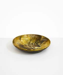 Cuenco para servir con Pedestal de resina de ónix hecho a mano, plato de resina de diseño elegante con Base de Pedestal, decoración de ensaladera de resina de calidad superior - Product Image 2