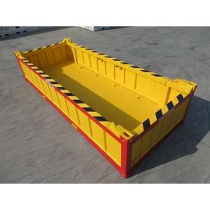 Conteneur en acier demi-hauteur robuste 20 marchandises en vrac, système de pile modulaire, conception sécurisée - Product Image 6