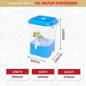 เครื่องจ่ายน้ำพลาสติก10L โซดาความจุมากสำหรับเครื่องดื่มอื่นๆมั่นใจได้ในราคาที่โดดเด่นของมาเลเซียสำหรับบ้าน