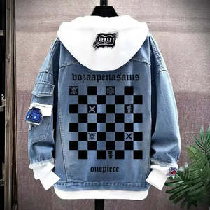 Sudadera con Capucha de Mezclilla de Algodón de Anime One Piece con Estampado por Sublimación - Product Image 6