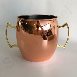 Sublimación de cóctel Tazas de mula de Moscú Tazas de fiesta en colores surtidos Vasos de acero inoxidable con diferentes diseños de tazas de mula - Product Image 4