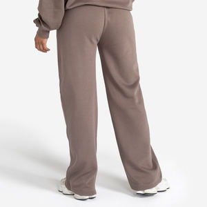 กางเกงวิ่งขายาวผ้าคอตตอน100% สำหรับผู้หญิงกางเกงระบายเหงื่อทรงถุงเนื้อนุ่มระบายอากาศได้ดีป้องกันไฟฟ้าสถิตย์หน้าแบนคุณลักษณะฤดูหนาว - Product Image 2