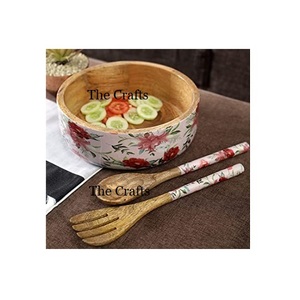 Tazón de madera impreso con diseño maravilloso, tamaño personalizado, forma redonda, tazón para servir sopa a un precio aceptable - Product Image 2