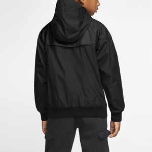 Custom Classic <b>Windbreaker</b> Jacket with Hood High Quality <b>Windbreaker</b> Casual <b>Black</b> Color Jackets For Mens - Product Image 4