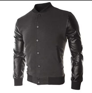 Veste universitaire personnalisée de haute qualité 100% originale, service OEM, col montant unisexe, manteau d'hiver, manches écologiques - Product Image 6