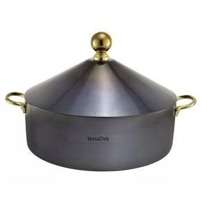 Customized Colour Insulated Double Wall Casserole Commercial Restaurant Supplies Steel Hotpot for Hot <b>Food</b> Storage Serving Dish - Product Image 1