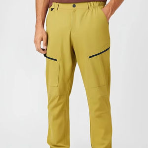 กางเกงลำลองผู้ชายผ้าแคนวาส น้ำหนักเบา ระบายอากาศ แห้งเร็ว ทรงหลวม ยืดได้ ขาตรง เหมาะสำหรับฤดูใบไม้ผลิ มี 5 กระเป๋า สไตล์เท่ๆ ใส่เที่ยวกลางแจ้ง - Product Image 1