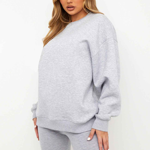 Chándal de mujer de abrigo de manga larga con cremallera, conjunto de ropa deportiva transpirable informal de primavera personalizada al por mayor de OEM - Product Image 2