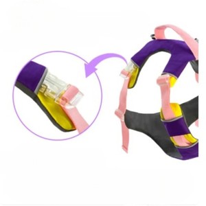 Adjustable Nylon <b>Dog</b> <b>Harness</b> with Buckle Closure for <b>Medium</b> <b>Dogs</b> in Purple Pink Green Colors - Product Image 2