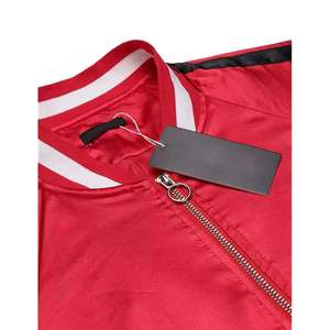 Personalizado Varsity bordado acolchado forrado hombres personalizado béisbol Bomber Varsity chaqueta de satén para hombres - Product Image 6