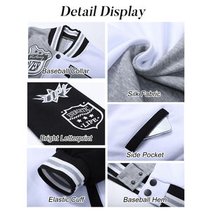 Vestes universitaires Letterman grecques personnalisées de haute qualité vestes Letterman Varsity personnalisées vente en gros de Letterman à capuche - Product Image 5