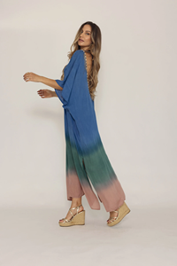 New Collection Women <b>Summer</b> <b>Kaftan</b> Long Length Swim Cover up Hand Tie Dye Boho Nightdress Women Long <b>Kaftan</b> - Product Image 3