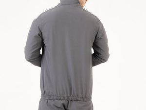 Conjunto Deportivo de Dos Piezas para Hombre, Estilo Urbano, Invierno, Estampado, Transpirable, con Capucha, Holgado, con Cremallera, de Forro Polar, Pantalones de Chándal Extra Grandes - Product Image 4