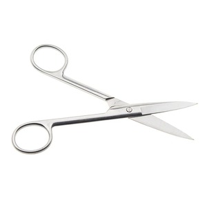 14cm Aço Inoxidável Tesoura Cirúrgica Straight & Bend Tip EMT Tesouras para Emergência Médica, Corte De Lona, instrumento médico
