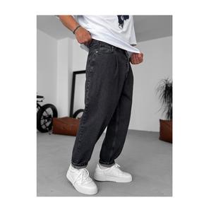 Pantalones Vaqueros de Mezclilla para Hombre, Estilo Hip Hop, Tejidos, Lavados, Transpirables, 100% Algodón, de Pierna Ancha, Casuales, para Otoño/Primavera, Ecológicos, ODM - Product Image 3