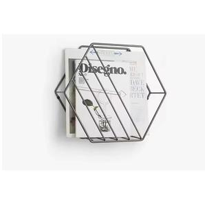 Porte-revues en métal orange rétro de style vintage porte-journaux pour la maison et le bureau accessoires de décoration de table - Product Image 3