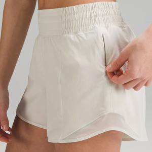 Short de sport d'été taille haute pour femme Short de basket-ball respirant à séchage rapide avec bande réfléchissante Logo décoration de poche - Product Image 2