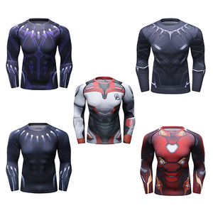 Camiseta Deportiva de Poliéster y Elastano de Marvel, Camiseta de Compresión de Secado Rápido para Fitness, Disfraces de Anime de Manga Larga - Product Image 4