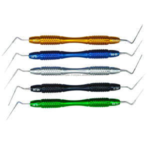 Kit de soins bucco-dentaires Pince en acier inoxydable de haute qualité Double sonde Faucille Houe Dent Cleaner Dental Mirror-Clean Jewelry Equipment - Product Image 5