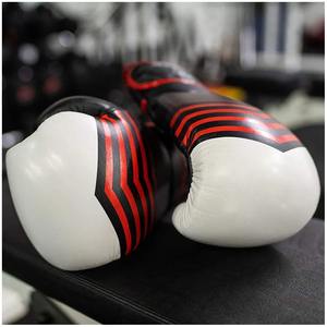 Gants de boxe MMA personnalisés de haute qualité avec logo, en cuir de vachette véritable, à doigts entiers, lacés, pour entraînement en extérieur, vente en gros - Product Image 4