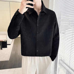 Chemises respirantes de qualité supérieure pour hommes | Chemises à manches longues anti-rétrécies et anti-rides en blanc et noir - Product Image 3
