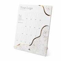 Présentoir de Couleurs de Vernis à Ongles Personnalisé 16 Nuances, Support d'Échantillons Doré Floral pour Salon et Studio