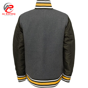 Unisex <b>Mens</b> Womens Winter Custom Sports Letterman <b>Bomber</b> <b>Varsity</b> <b>Jacket</b> with Front Embroidery Custom Logo - Product Image 2