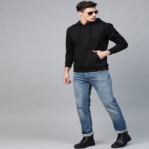 Sudadera con capucha unisex de gran tamaño de 100% algodón pesado OEM Impresión digital personalizada para el invierno-Hecho EN LA India - Product Image 3