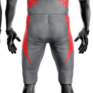 Custom 100% Polyester Sublimated American <b>Football</b> Uniform for Men Breathable Grey <b>Red</b> Tackle Twill Team Gear Short Jersey - Product Image 4
