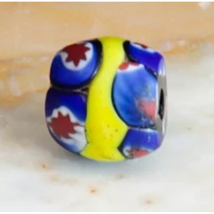 Cuentas de cristal de mezcla Millefiori hechas a mano para joyería de alta colección y decoración del hogar tamaños surtidos a la venta-cuentas de cristal de Murano - Product Image 1