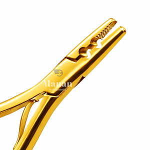 Premium 2 Hole Hair <b>Extension</b> Pliers Gold Microlink Crimp Tool for Micro <b>Beads</b> Salon Styling & <b>Extension</b> Removal - Product Image 2