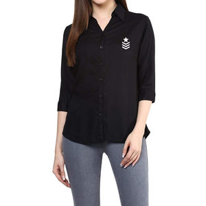 Chemise à col rabattu de la meilleure qualité sur mesure pour femmes Produit pour adultes à forte demande - Product Image 1