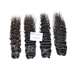 Vendeur indien de cheveux Cuticule intacte non traitée cheveux véritables doux et Bundle Curly extensions humaines disponibles à des prix abordables - Product Image 5