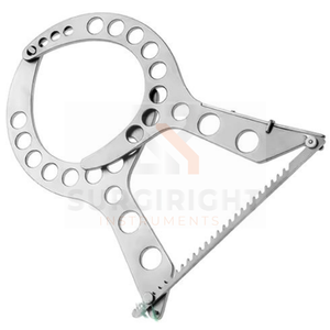 Élévateur des seins pour chirurgie mammaire 28cm avec bras réglable dentelé Élévateur des seins mammoplastie par Surgiright Instruments - Product Image 4