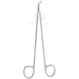 Tijeras Vasculares DeBakey de 180 mm con Hoja Angulada, Acero Inoxidable Afilado, Instrumento Quirúrgico Manual para Uso en Cirugía General - Product Image 4