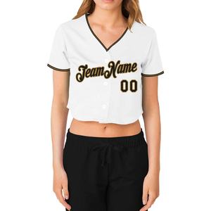 Maillot de baseball cousu sur mesure avec nom et numéro personnalisés Chemises athlétiques à col en V Hip Hop pour hommes, femmes et jeunes - Product Image 3