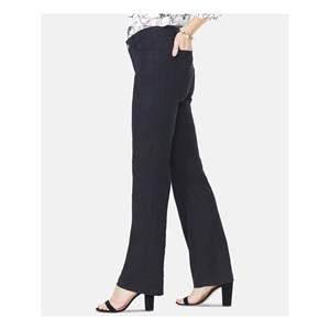 Pantaloni Palazzo Neri da Donna Nydj, Antirughe, Traspiranti, Casual, con Elastico in Vita, Taglia XL, Tessuto con Tecnica Stropicciata - Product Image 3