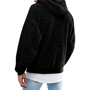 Athletic Blank High Quality <b>Hoodie</b> Wholesale Fleece Thick Men Custom Plain Street Hoodies <b>Sherpa</b> Hoodies for Man - Product Image 5