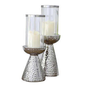 Bougeoir en marbre et métal au design antique, taille personnalisée de qualité supérieure pour mariage ou Noël - Product Image 3