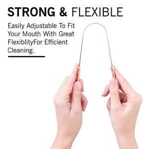 Premium Quality Sale Pure Copper <b>Tongue</b> <b>Scraper</b> with Case Easy to Use <b>Tongue</b> Cleaner for Adults for Oral Care & Hygiene - Product Image 4